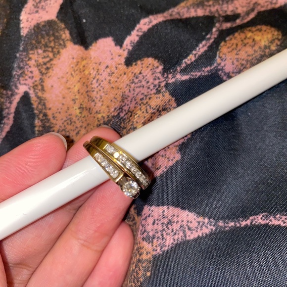 14k stamped diamond ring set✨ - Picture 4 of 4